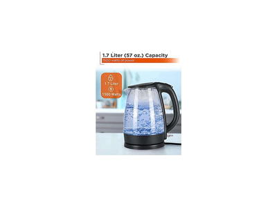 Brentwood KT 1610BK BPA Free 1L Cordless Electric Kettle Black 900 W 1.06  quart Black - Office Depot