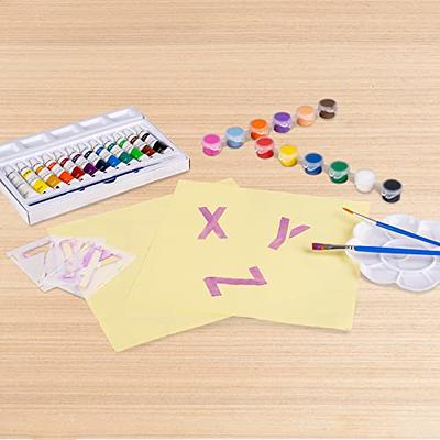 Eage Alphabet Letter Stencils 1 inch, 68 Pcs Reusable Plastic Letter Number  Symbol Stencil Kit for Painting on Wood, Wall, Fabric, Rock, Chalkboard