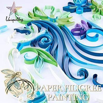 Uniquilling Quilling Kits Paper Quilling Kit for Adults Beginner, DIY Kits  for Adults Paper Filigree Painting Kits Paper Quilling Tools, Modern Wall