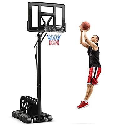 Costway Kids Basketball Hoop Portable Backboard System with Adjustable  Height Ball Storage