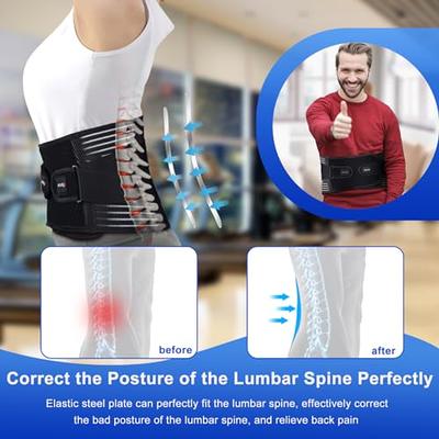 Lower Back Support Back Brace Pain Relief Lumbar Support Belts With Metal  Plate