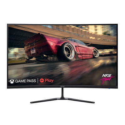 onn. 27 Curved QHD (2560 x 1440p) 165Hz 1ms Adaptive Sync Gaming Monitor  with Cables, Black