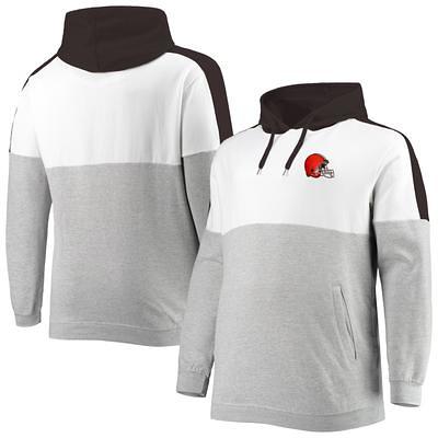 Mitchell & Ness Men's Mitchell & Ness Brown/Orange Cleveland Browns Big &  Tall Big Face Pullover Hoodie