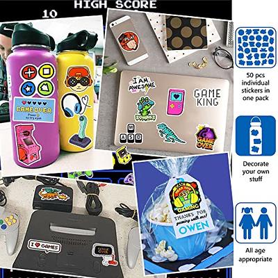 DETICKERS Gaming Stickers for Boys 8-12 Video Game Stickers Pack