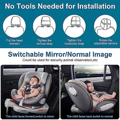 DoHonest Baby Car Camera HD 1080P with Display - Infant Safety Seat Baby  Car