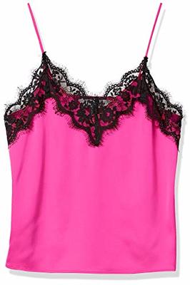 SOLY HUX Womens Lace Cami Crop Tops Spaghetti Strap Sexy V Neck Bustier  Going Out Tops Camisole Bralette Black XS at  Women's Clothing store