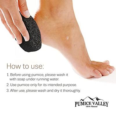 2 PCS Glass Pumice Stone for Feet Hard Skin Callus Remover Foot Scrubber  Pedicure Exfoliator Tool