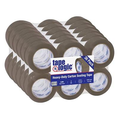 Uline Packing Tape, 3 x 55 Yd, 2.6 mil Crystal Clear Tape By (S-1893-4)  Pack of 4