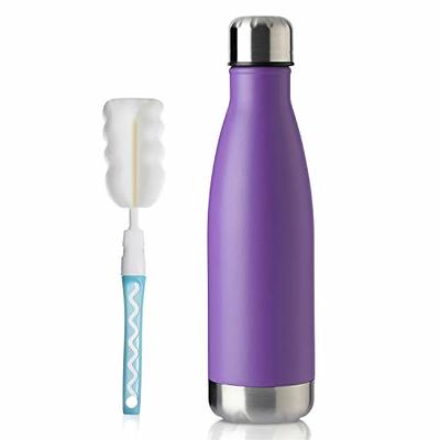 koodee Water Bottle 12 oz Stainless Steel Vacuum Insulated FLask Cola Shape  Leak-Proof Metal Water Bottles(Purple) - Yahoo Shopping