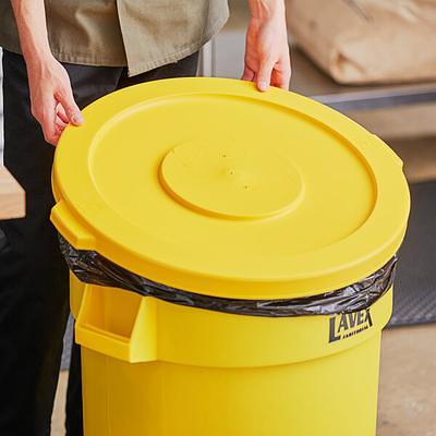 Lavex 44 Gallon Brown Round Commercial Trash Can