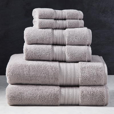 Better Homes & Gardens Signature Soft 6 Piece Solid Towel Set, Arctic White
