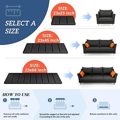 Heavy Duty Couch Sofa Cushion Support for Sagging Seat Cushions Boards  Black