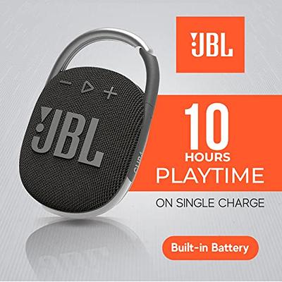  JBL Clip 4 - Portable Mini Bluetooth Speaker for home, outdoor  and travel, big audio and punchy bass, integrated carabiner, IP67  waterproof and dustproof, 10 hours of playtime, (Gray) : Electronics