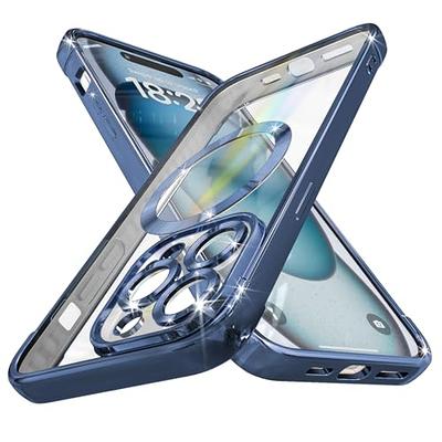 ICREEFUN for iPhone 15 Pro Max Case MagSafe with Camera Protector Full  Protection Case iPhone 15 Pro Max Case Clear Cute for Women Men - Deep Blue  - Yahoo Shopping