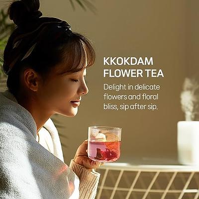 KKOKDAM Korean Tea Bags - Marigold Butterfly Tea Bags - Decaf Tea