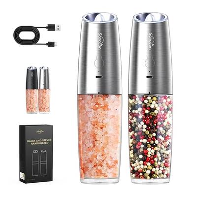  Gravity Electric Salt and Pepper Grinder Set-Automatic