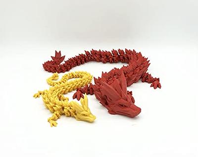 Articulated 3D Printed Dragon, Flexi Dragon, Fidget Toy 