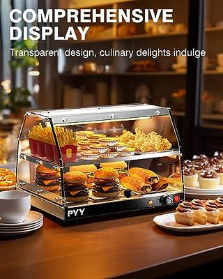 ROVSUN 35 Pizza Warmer Food Warmer Display, 3-Tier Electric Food Warmer  Commercial Countertop w/LED Lighting Adjustable Removable Shelves Glass  Door, Pastry Display Case for Buffet Restaurant 1500W - Yahoo Shopping