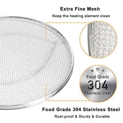 yianteng Stainless Steel Splatter Shield for Ninja FG551 Foodi, Accessories for Reusable Ninja Foodi Smart XL 6-in-1 Indoor Grill, Foodi