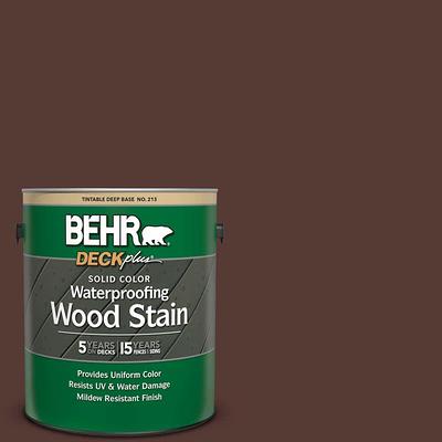 BEHR DECKplus 1 gal. #ICC-77 Sage Green Solid Color Waterproofing Exterior  Wood Stain 21301 - The Home Depot