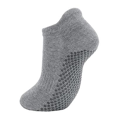 Komorebi Yoga Socks for Women With Grips Non Slip Grip Socks Anti Skid  Hospital Socks Slipper Socks for Home,Pilates,Barre A 1 Pair Grey One Size  - Yahoo Shopping