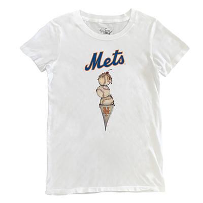 Women's Tiny Turnip White New York Mets Baseball Babes T-Shirt - Yahoo  Shopping