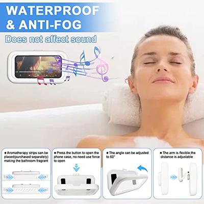 ABHILWY Shower Phone Holder Waterproof Wall Mount, Bathroom Case Mounted  Shelf Stand Suction Cup, Adhesive Touchable Phone Cradle with Glass Mirror  Anti-Fog Screen for Bathtub Kitchen White - Yahoo Shopping