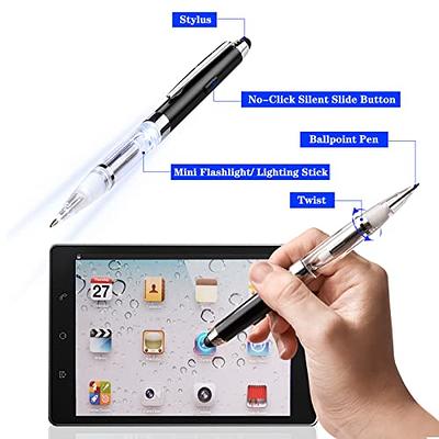 Penyeah Pen Light,3 in 1 Light Up Pens with Touchscreen Rubber Tip