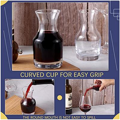 Single Serving Wine Carafe Glass Mini Carafe Individual Wine Decanter Small  Carafe for Wine Dinner Parties Tastings Bars Restaurants, 6.5 Oz, 7.7 Oz