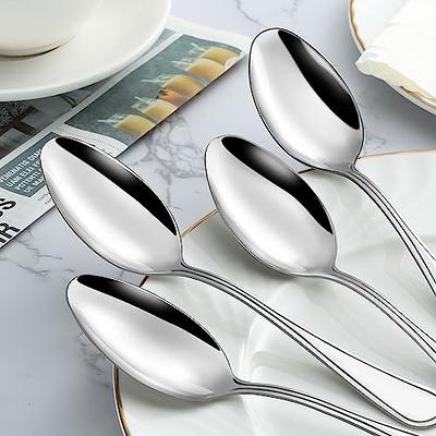 24 Stainless Steel Tablespoons Dinner Spoons Silverware Flatware