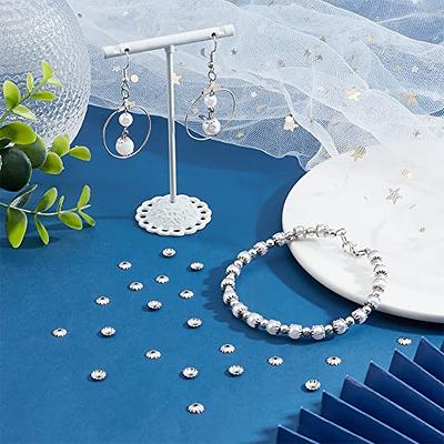 PH PandaHall 3000pcs Crimp Beads, 3 Sizes Brass Tube Crimp End Spacer Beads  Cord End Caps
