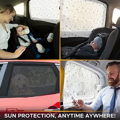 EcoNour Magnetic Side Window Sunshade (4 Pack) | Car Window Shade for Baby  Blocks Direct Sunlight and Keeps Your Car Cool | Car Accessories for Kids