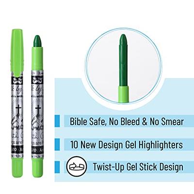 Bible Highlighters and Pens No Bleed, 8 Pack, Bible Journaling Kit, Bible Pens  No Bleed Through, Gel Highlighters/markers Bible Study Kit, 