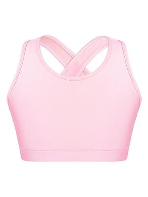 Nyeemya Kids Girls Sports Bras Training Bras Racer Back Crop Tops