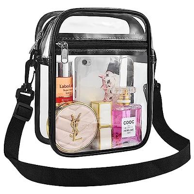 Kui Wan Clear Bag Stadium Approved, Clear Crossbody Bag Cute Clear Purse Mini Bag Gift for Women for Sport Event Concert