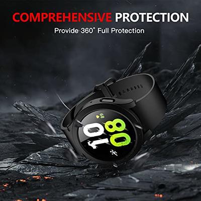 For Samsung Galaxy Watch 6 40mm Tempered Glass Protector Screen Case Bling  Crystal Diamond Full Hard PC Ultra-Thin Scratch Resistant Protective Cover,  Clear 