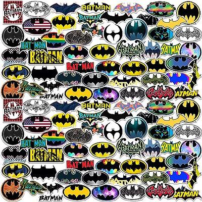 Batman Sticker Pack Die Cut Vinyl Large Deluxe Stickers Variety Pack -  Laptop, Water Bottle, Scrapbooking, Tablet, Skateboard, Indoor/Outdoor -  Set of