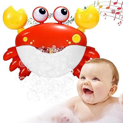 YUISTRE Crab Bubble Machine Bath Toy:Bath Bubble Maker,Blow Bubbles and  Plays Children's Songs,Bath Toys for Toddlers 1-3,Battery Operated (Red) -  Yahoo Shopping