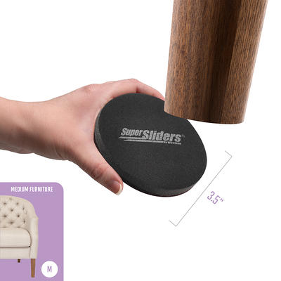 Super Sliders 1 Round Self Stick Felt Furniture Pads for Hardwood