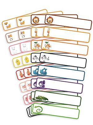  126 Personalized Waterproof Name Labels. Press and Stick Multi  use Custom Name Labels. Highly Durable Customized Name Stickers with  Permanent Self Adhesive. Great for School, Daycare or Camp : Office Products