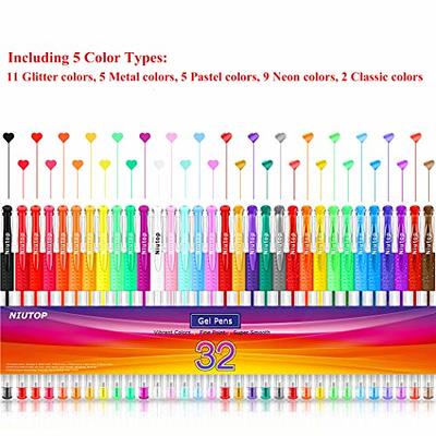 CAISEXILE Gel Pens Set for Adult Coloring, 96 Pack Glitter Gel Pens with  Canvas Package for Kids Coloring Books Kids Drawing Note