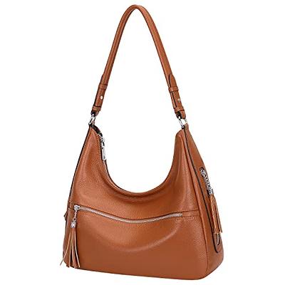 Leaders in Leather Brown Genuine Leather Purse Tote HandBag Satchel  Shoulder Bag | Genuine leather purse, Leather purses, Leather