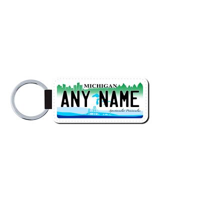 Personalized Alabama License Plate Faux Leather Key Ring - Any Name Made To  Order Free Shipping - Yahoo Shopping