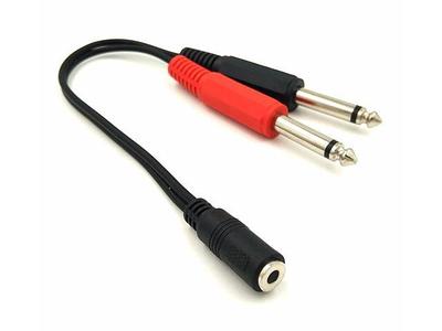 TNP Premium 1/4 Inch (6.35mm) TRS to Dual RCA Cable 3 Feet Balanced TRS  Cable 1/4 Inch to 2 RCA Y Splitter, Red and White Male RCA to 1/4 Adapter