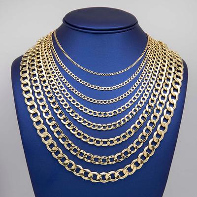 10k HOLLOW Real Yellow Gold Miami Cuban Link Chain Necklace 4.5