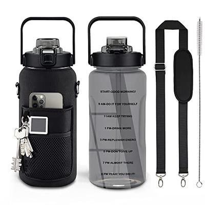 Live Infinitely 24 oz Water Bottle with Time Marker - Insulated Measured Water Tracker Screen - BPA Free Gym Water Bottle - Lock