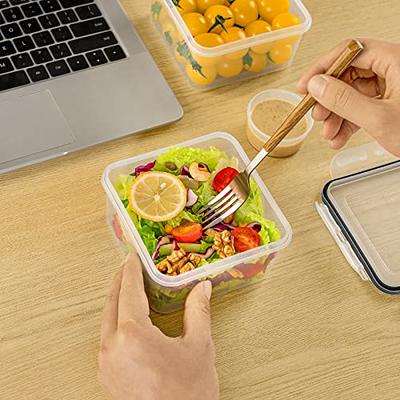 Meal Prep Containers [38OZ] Plastic Food Storage Containers with Lids,10-Pack Reusable to Go Containers, Disposable Food Prep Containers, BPA-Free