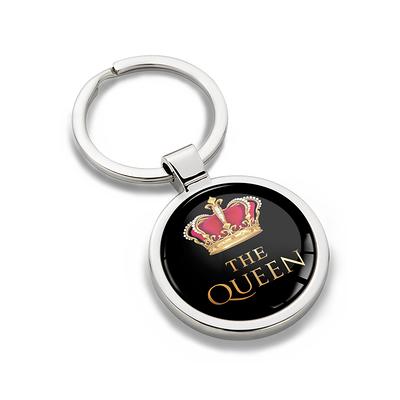  Lmbros Snuff Spoon Keychain Mini Crown Teaspoon, King