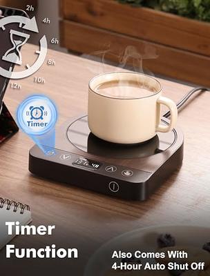 Coffee Mug Warmer for Desk, Electric Large Candle Warmer Plate with 4H Auto  Shut Off Coffee Cup Warm