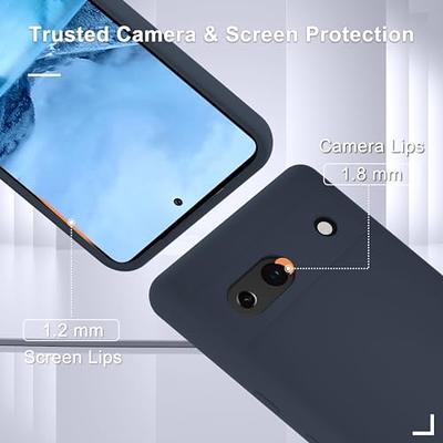 For Google Pixel 7A Case Slim Silicone Shockproof Phone Cover + Screen  Protector